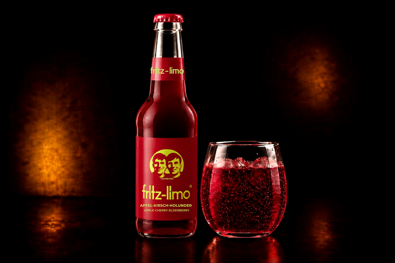 Fritz Limo Apple-Cherry-Elderberry (0.33l bottle)